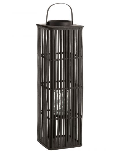 Lanterne Longue Bambou Noir