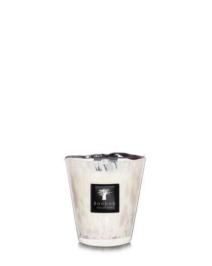 Bougie Baobab, White Pearls