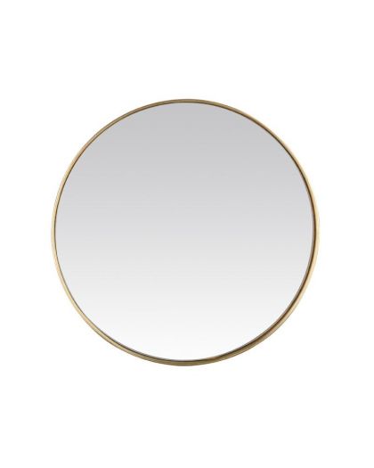 Miroir Fin Dore Rond 50X50Cm Gr419C50