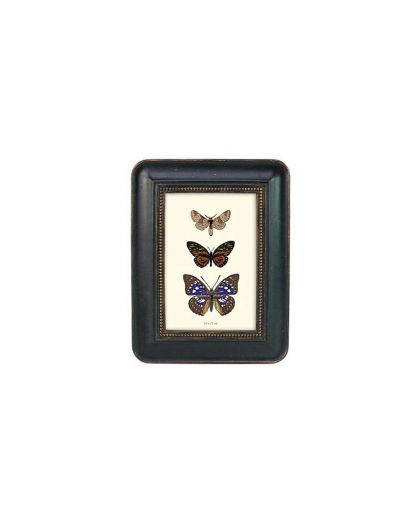 Cadre Noir Epais Perles 10X15Cm 319T15