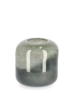 Vase Mars Cyl Verre Vert H19,5 Ø20,3X19,5H