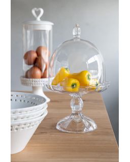 Cloche Classique Verre Tra Taille L (16X16X24.5Cm)