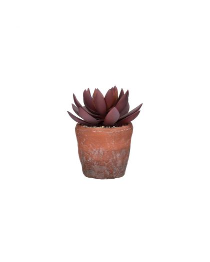 Terracotta Love Plante Artificielle En Pot Synthétique Terracotta Ø 12 X H 16,5C