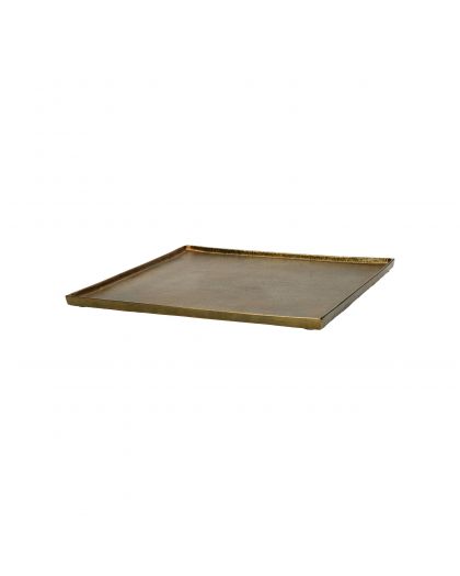 Sinclair Plat Aluminium L 29,5 X W 29,5 X H 1,5Cm Brass