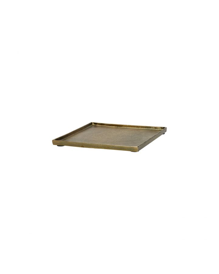 Sinclair Plat Aluminium L 20 X W 20 X H 1,5Cm Brass