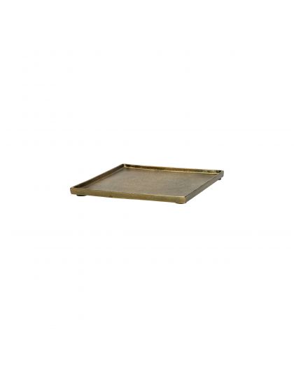 Sinclair Plat Aluminium L 20 X W 20 X H 1,5Cm Brass