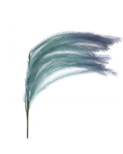  Plum'O Plume Artificielle Degradé Synthétique Métal H 106Cm Bleu