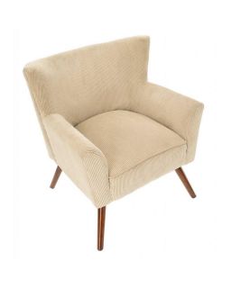Fauteuil Wayne Velours Côtelé Weimar 70x66xH77cm