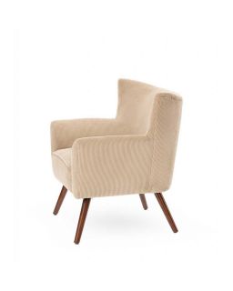Fauteuil Wayne Velours Côtelé Weimar 70x66xH77cm