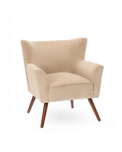 Fauteuil Wayne Velours Côtelé Weimar 70x66xH77cm