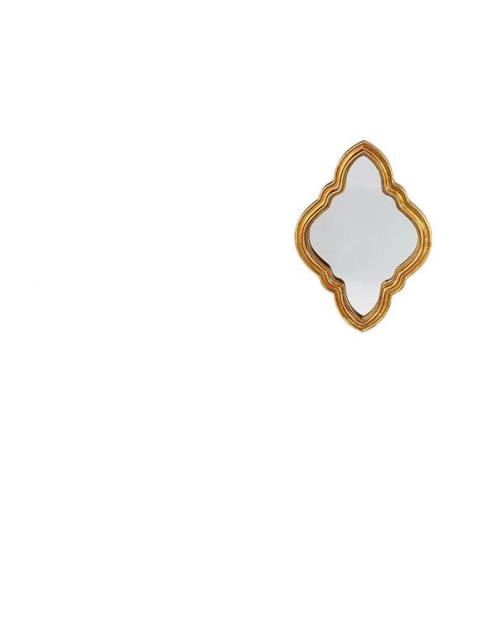 Miroir Arabesques Dore H 18Cm Gp892Ttt