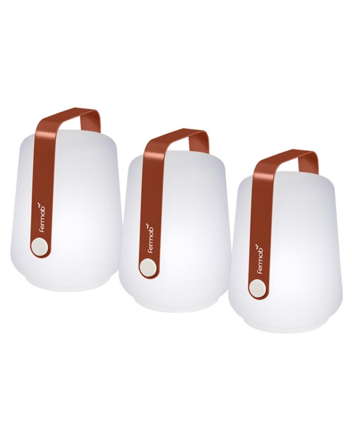 Balad 3 Lampes H12Cm Rouge Ocre