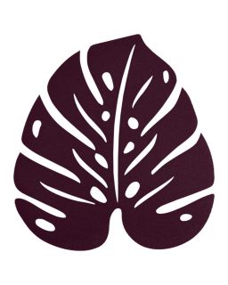 Envie D'Ailleurs Dessous De Plat Monstera24 X 22Cm Cerise Noire