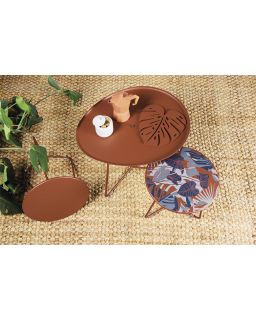 Envie D'Ailleurs Dessous De Plat Monstera24 X 22Cm Cerise Noire