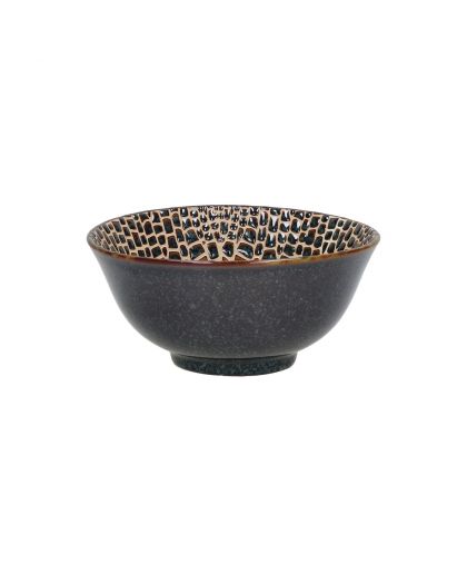  Lotus Bol À Soupe Porcelaine Ø 15 X H 7 Cm Bronze