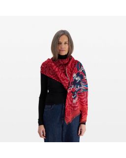 Etole 70 Dragon 100% Laine Fuchsia 70X190Cm