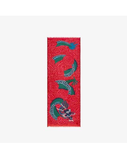 Etole 70 Dragon 100% Laine Fuchsia 70X190Cm