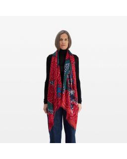 Etole 70 Dragon 100% Laine Fuchsia 70X190Cm