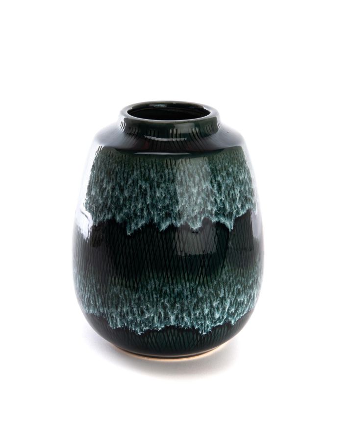 Vase Milos H20Cm Taille S Gres H20 X L16 X P16Cm
