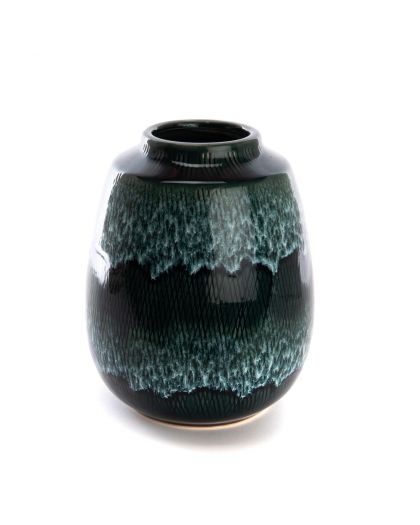 Vase Milos H20Cm Taille S Gres H20 X L16 X P16Cm
