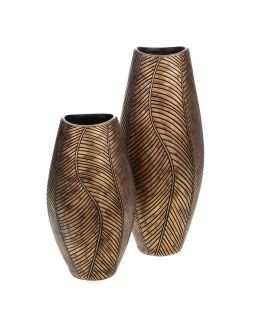 Vase Opoa H40Cm Résine H40 X L22 X P22Cm