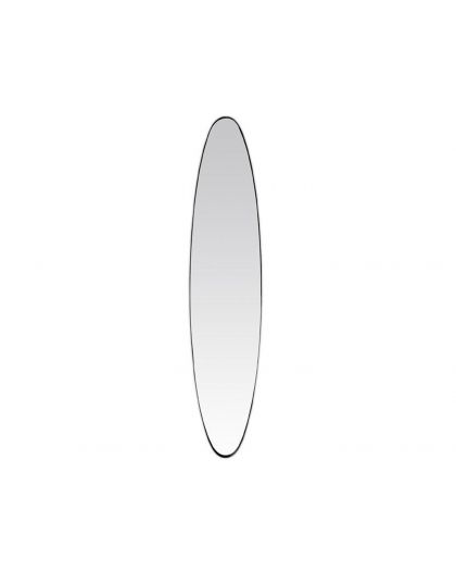 Miroir Ovale Noir 24X118Cm