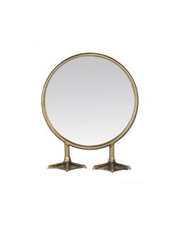 Petit Miroir Rond Pieds De Canarond 25X9,5X29,5Cm