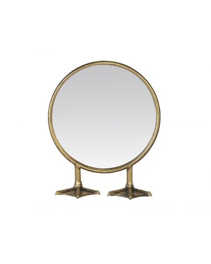 Petit Miroir Rond Pieds De Canarond 25X9,5X29,5Cm