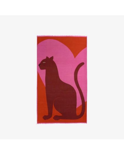 Etole 100 Amour 80% Laine 20% Cachemire Rose 100X190Cm