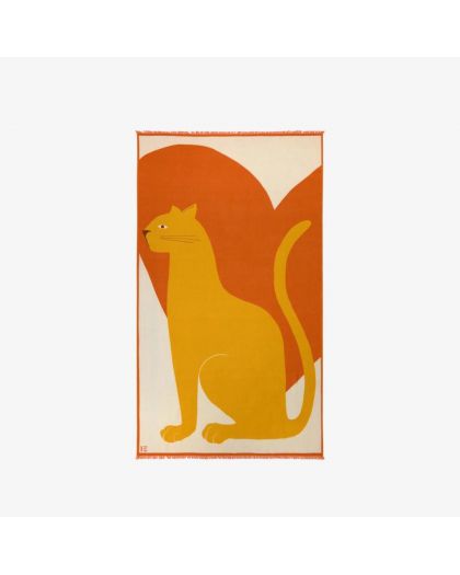 Etole 100 Amour 80% Laine 20% Cachemire Orange 100X190Cm