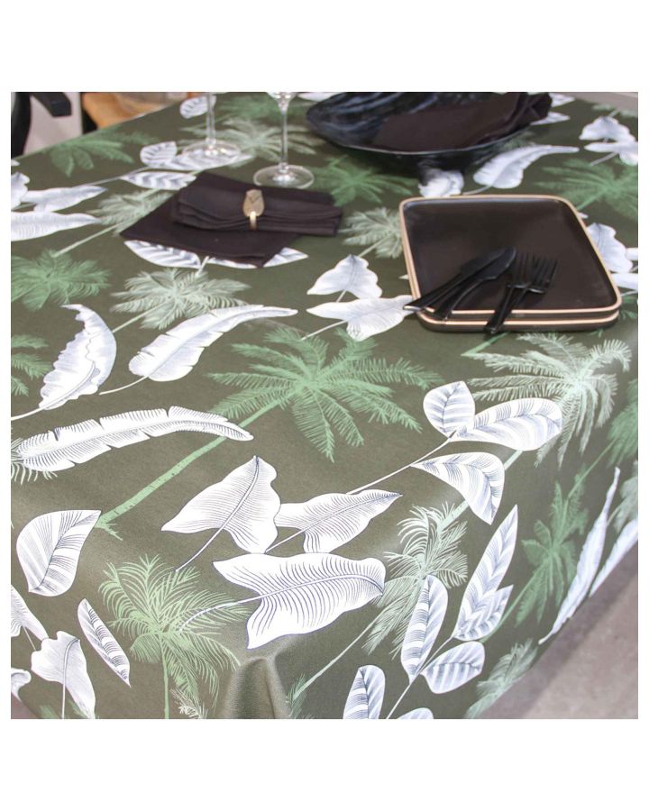 Nappe Plastifie Jungle Bronze 250X150Cm