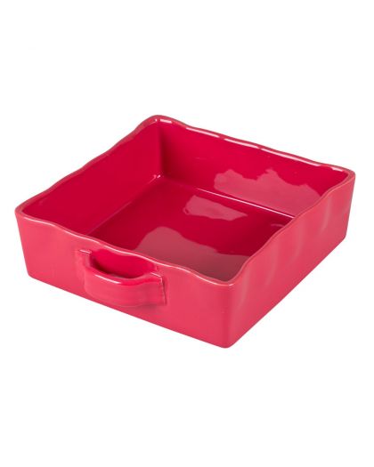 Plat Four Carre 23X23Cm Gusto Rouge