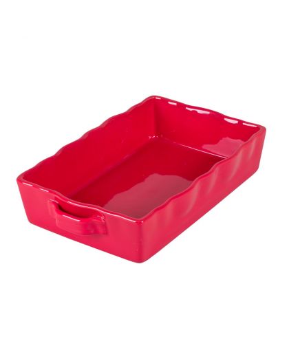 Plat Four Rectangle 33X21Cm Gusto Rouge