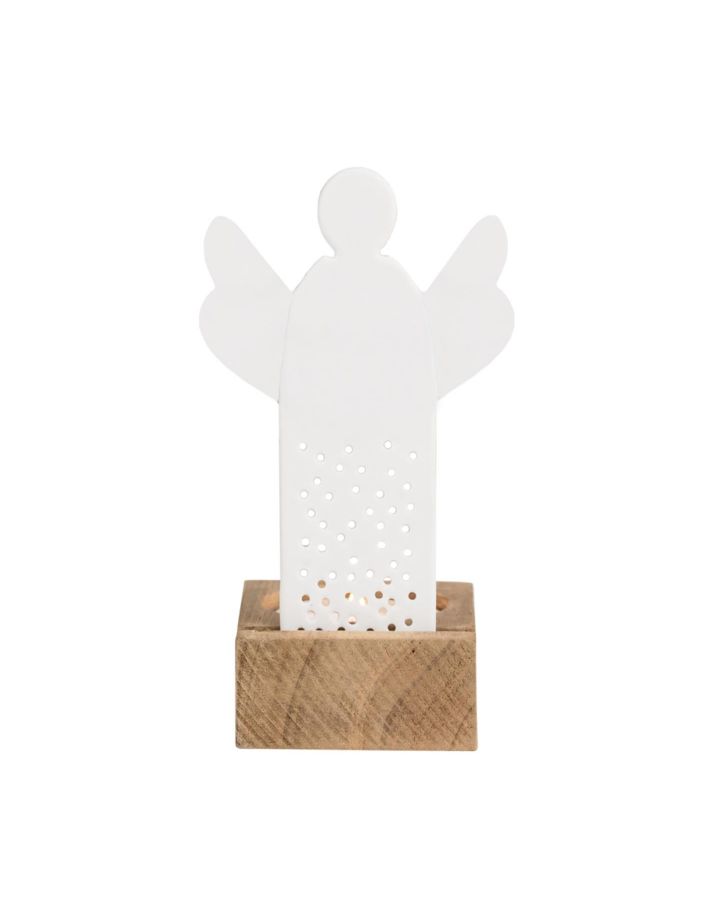 Bougeoir En Porcelaine. Ange
