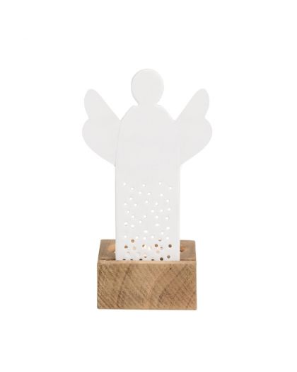 Bougeoir En Porcelaine. Ange