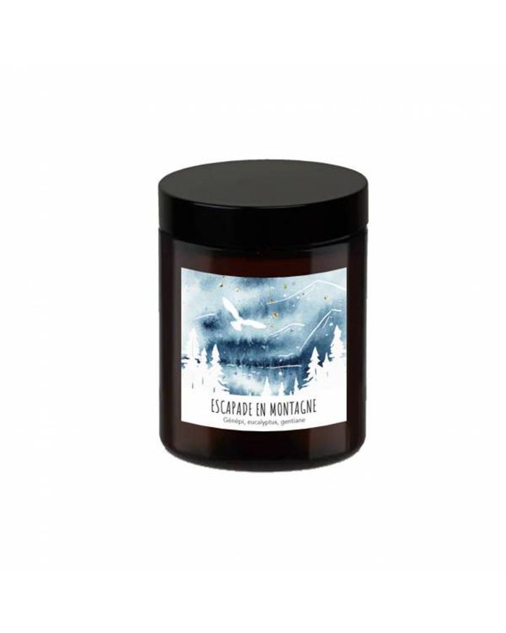 Bougie Parfumée 140G Escapade En Montagne (Génépi, Eucalyptus, Gentiane), 36H