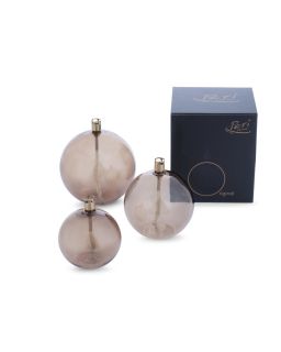 Oil Lamp Round Taille S Champagne Beige