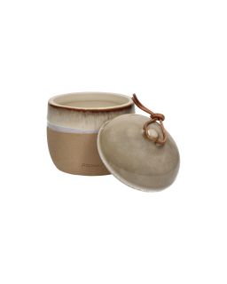  Stromboli Bougie Céramique / Cire Ø10,2 X H 12Cm Naturel
