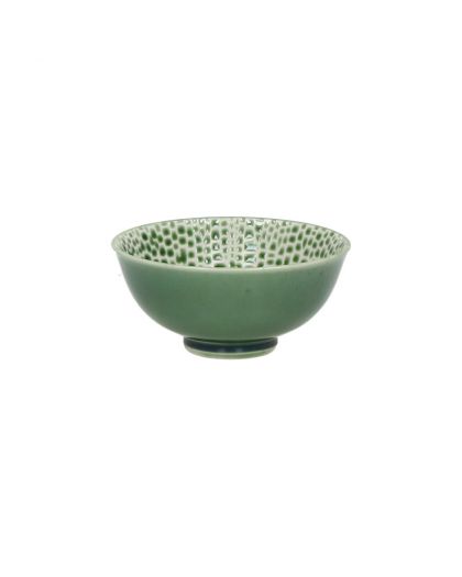  Lotus Bol À Céréales Porcelaine Ø12 X H 6Cm Vert