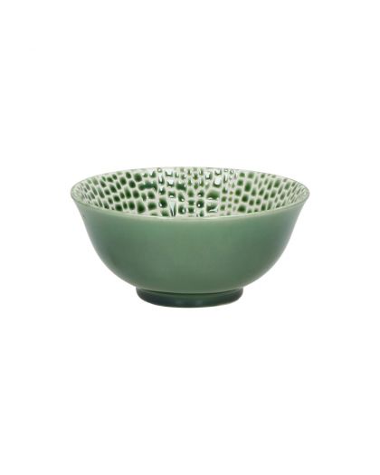  Lotus Bol À Soupe Porcelaine Ø15 X H 7Cm Vert