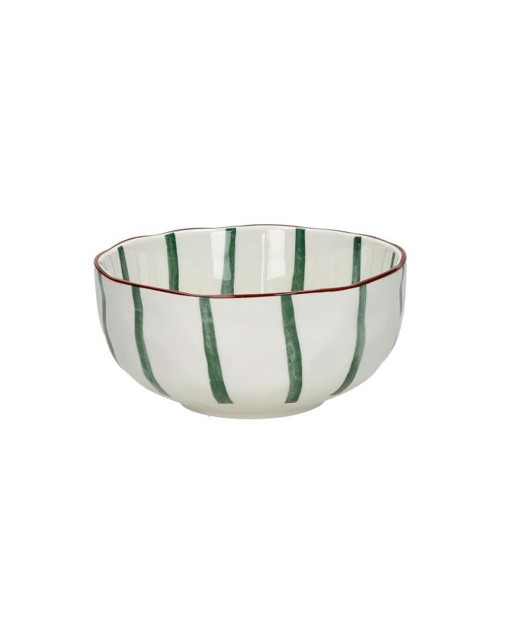  Mykonos Bol À Soupe Porcelaine Ø15,2 X H 6Cm Vert