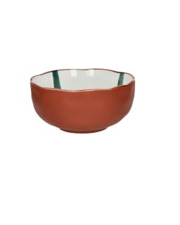  Mykonos Pokébowl Porcelaine Ø20 X H 9,5Cm Vert