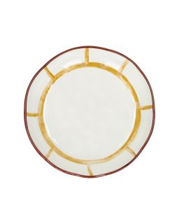  Mykonos Blate Porcelaine Ø20 X H 3,5Cm Jaune