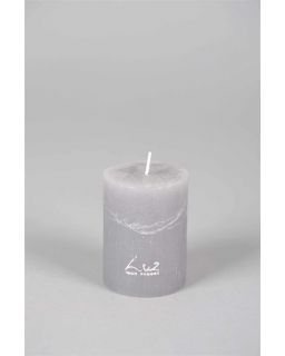 Luz Your Senses Rustic - Bougie Cilindrique - Mouse Grey - Ø6Xh8Cm