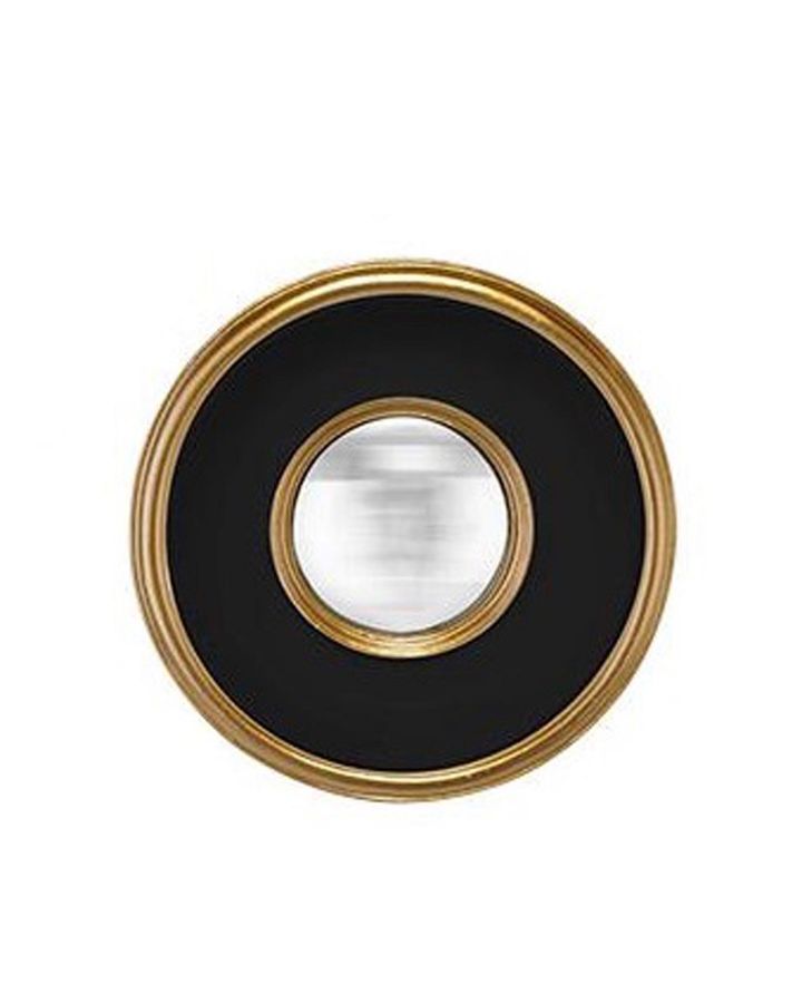 Miroir Convexe Noir F/Dore 19Cm Ext