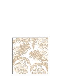 Pak 20 Serviettes Feuilles De Palmier Naturel Small (12,5x3x12,5cm)