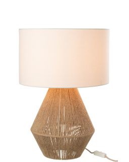 Lampe Ficelles Jute Naturel(35x35x51cm)