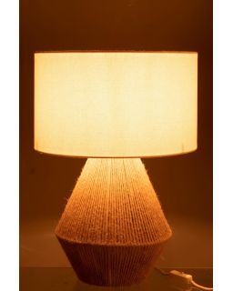 Lampe Ficelles Jute Naturel(35x35x51cm)