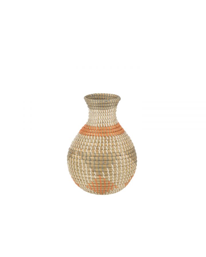 Vase Triangles Jonc Mix Small(27x27x33cm)