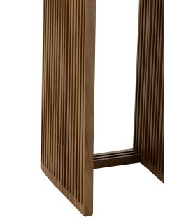 Set De 2 Tables D'Appoint Cubiques Teck Recycle Naturel(34x34x88cm)